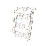 Picture of Scroll Wall Mount Letter Holder & Key Rack - Satin Nickel