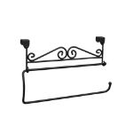 Picture of Scroll Over the Cabinet Door Paper Towel Holder - Black