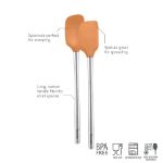 Picture of Flex-Core Mini Spatula & Spoonula Stainless Steel Handle Apricot