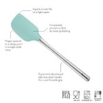 Picture of Flex-Core Spatula Stainless Steel Handle Aqua