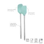 Picture of Flex-Core Mini Spatula & Spoonula Stainless Steel Handle Aqua