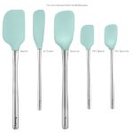 Picture of Flex-Core Stainless Steel Handled Assorted Spatula - SET OF 5 Aqua