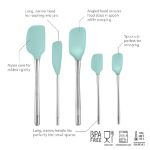 Picture of Flex-Core Stainless Steel Handled Assorted Spatula - SET OF 5 Aqua