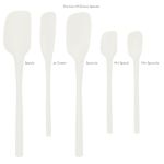 Picture of Flex-Core All Silicone Assorted Spatulas - set of 5 White