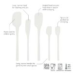 Picture of Flex-Core All Silicone Assorted Spatulas - set of 5 White