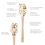 Picture of Spatulart® Vegetable Garden Wood Handled Spatula