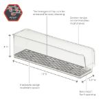 Picture of HEXA® 4"x3.5"x15" In-Fridge Bin - Clear