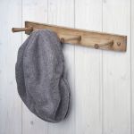 Picture of Wall Mount Wood Rack 4-Peg Greige