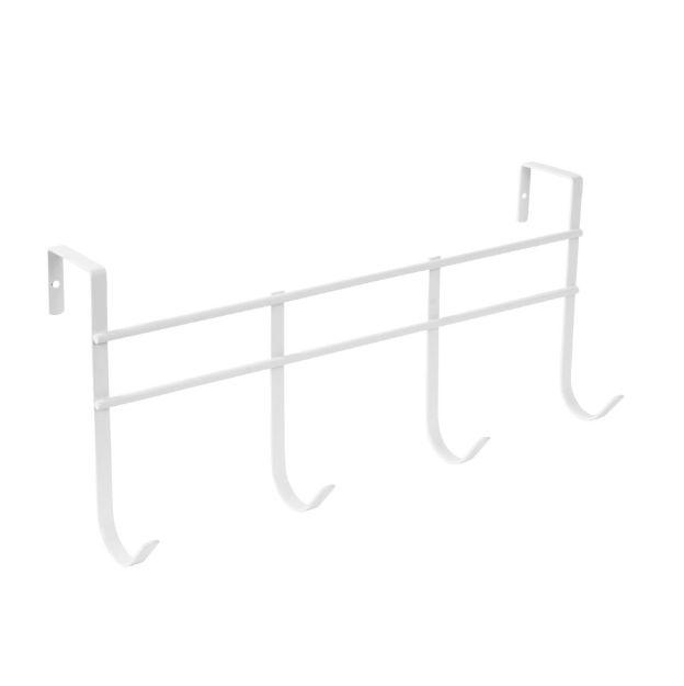 Picture of Over the Door 4-Hook Rack - White