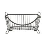 Picture of Ashley Stacking Storage Basket Small - Industrial Gray