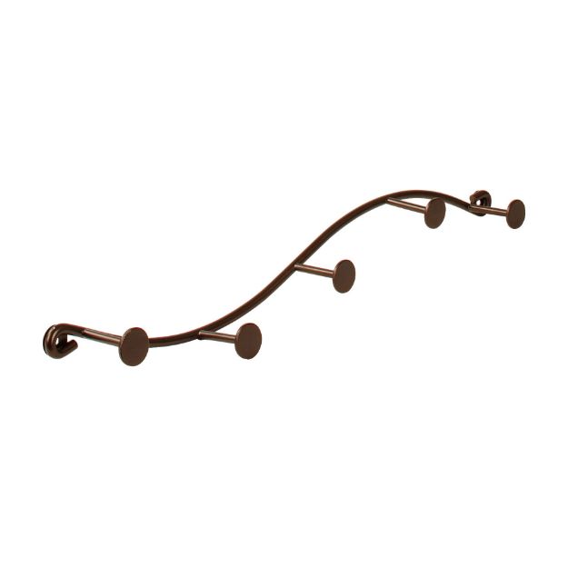 Picture of Sweep Wall Mount 5-Hook Rack - Bronze