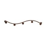 Picture of Sweep Wall Mount 5-Hook Rack - Bronze